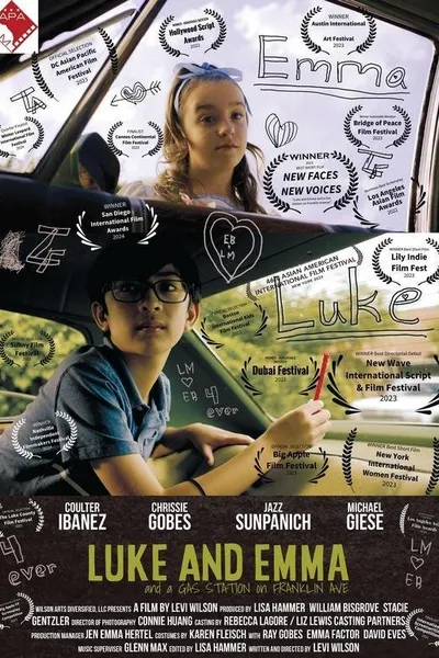 Luke and Emma and a Gas Station on Franklin Ave