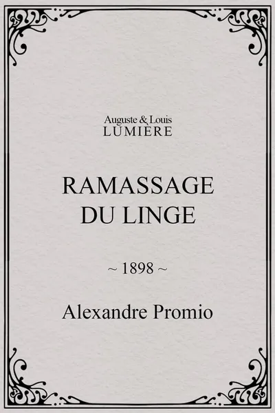 Ramassage du linge