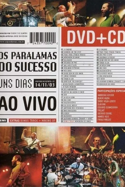 Paralamas do Sucesso - Uns dias Ao Vivo