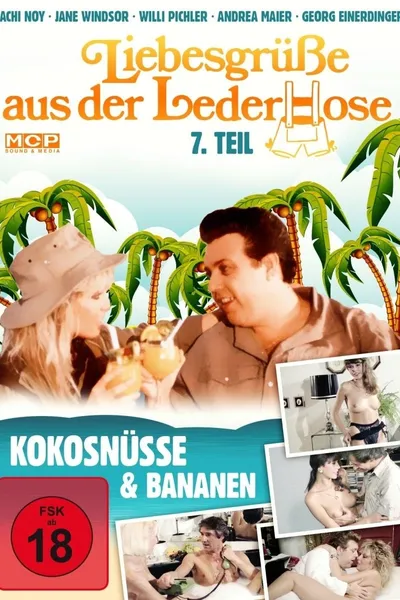 Kokosnüsse und Bananen