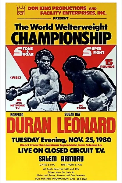 Roberto Duran vs. Sugar Ray Leonard II