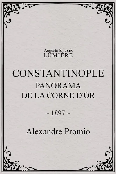 Constantinople, panorama de la corne d'or