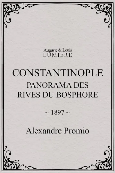 Constantinople, panorama des rives du Bosphore