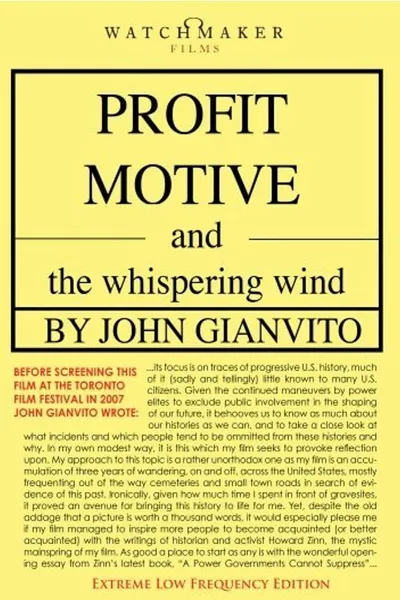 Profit Motive and the Whispering Wind