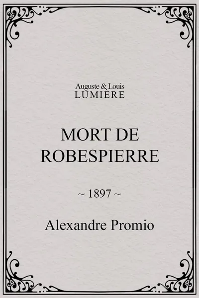 Mort de Robespierre