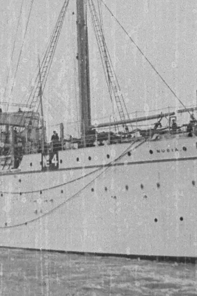 Troopship Nubia Leaving Harbour